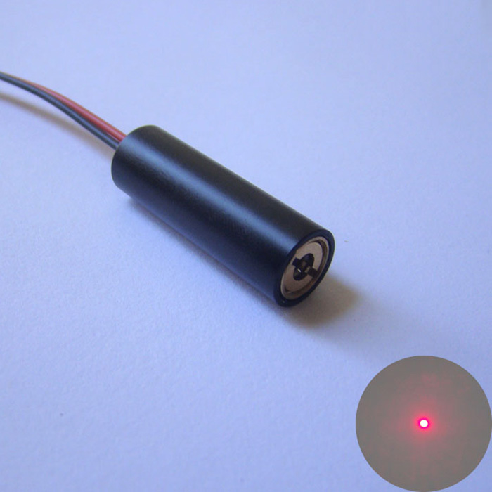 650nm 5mW Red Laser Module Dot 12V Industrial Grade Positioning Laser Φ10*30mm
